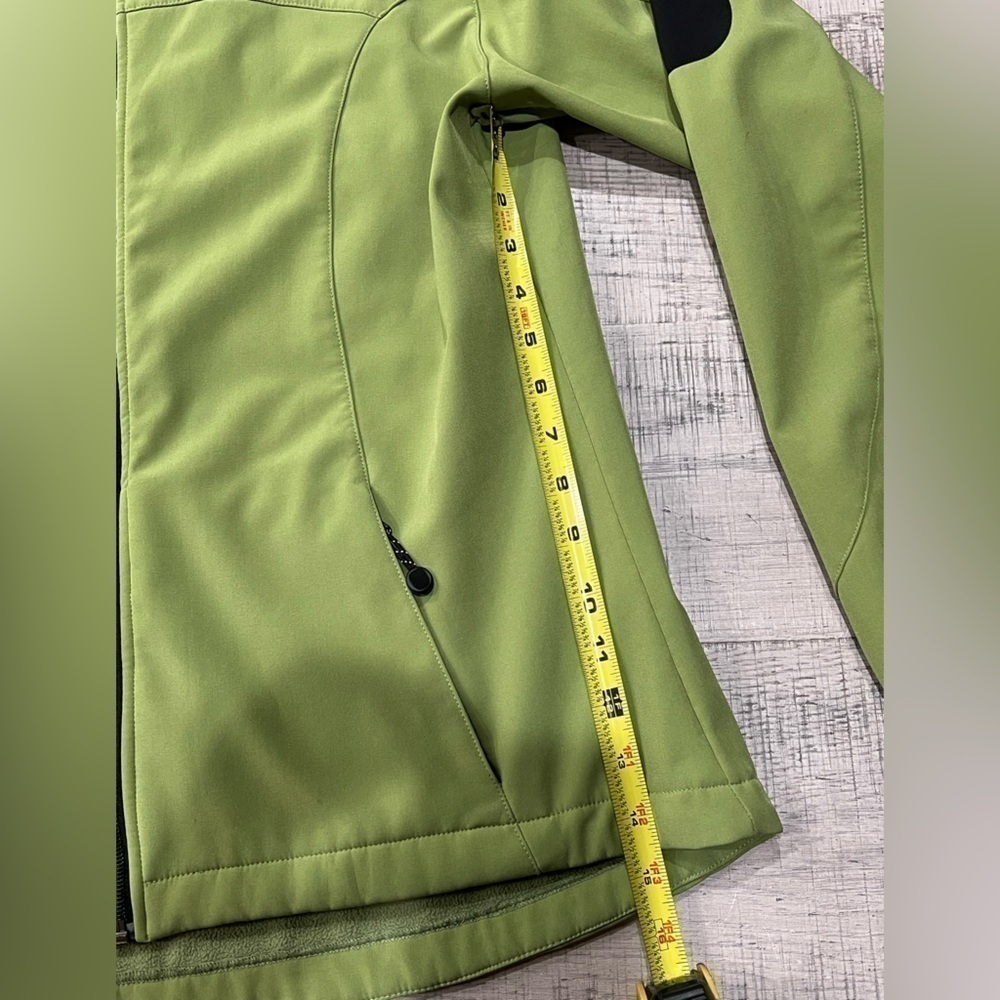 Black Diamond Green Fleece Lined Weatherproof Jacket Women's Size Large - Picture 10 of 12